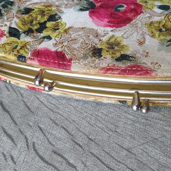 Vintage Floral Tapestry Kiss Lock Wallet 1960 - Picture 8 of 8